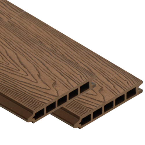 CFB Composite Fence 2m - Embossed Brown