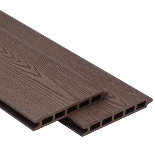 CFB Composite Fence 2m - Woodgrain Brown