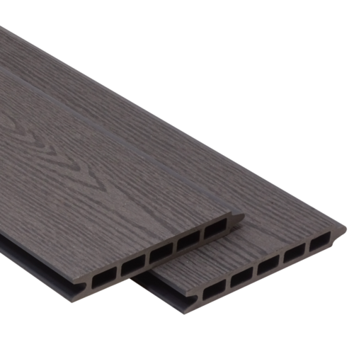 CFB Composite Fence 2m - Woodgrain Grey