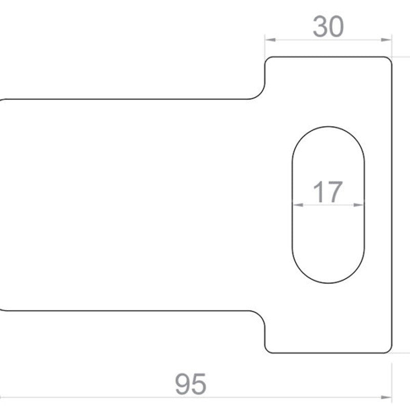 bolt-on deadlock - no handle 40-60 mm gates - ASD Trade Direct