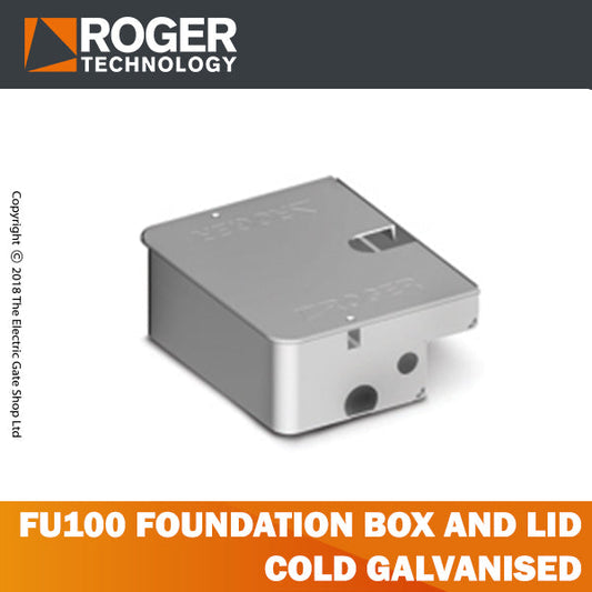 Roger FU100: Cold Galvanised Foundation Box and Lid - ASD Trade Direct